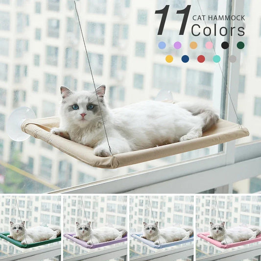Cat Window Hammock Bed – 20KG Load-Bearing Hanging Seat for Cats