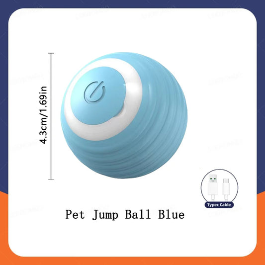 Smart Interactive Dog Toy Ball – USB Rechargeable Electronic Jumping Ball for Puppies & Cats
