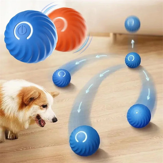 Smart Interactive Dog Toy Ball – USB Rechargeable Electronic Jumping Ball for Puppies & Cats
